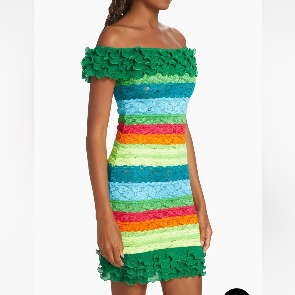 BruceGlen Cecilia Off shoulder dress Bandage Lace S $500